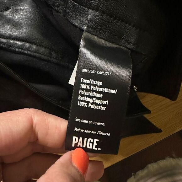 Paige pants faux leather vegan black 4 - Picture 3 of 10